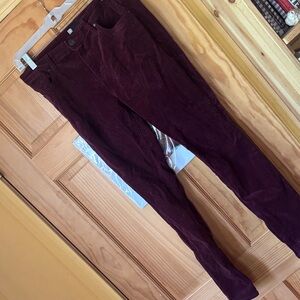 Women's Burgundy corduroy pants